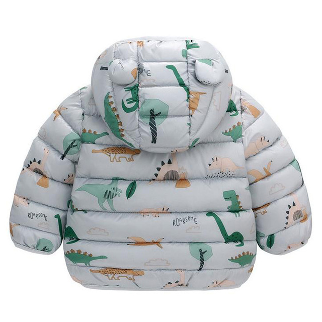 Kurtka płaszcz dziecięcy jednorożec, ocieplana, dla niemowląt, na zimę i jesień, dla chłopców i dziewczynek - parka puchowa - Wianko - 18