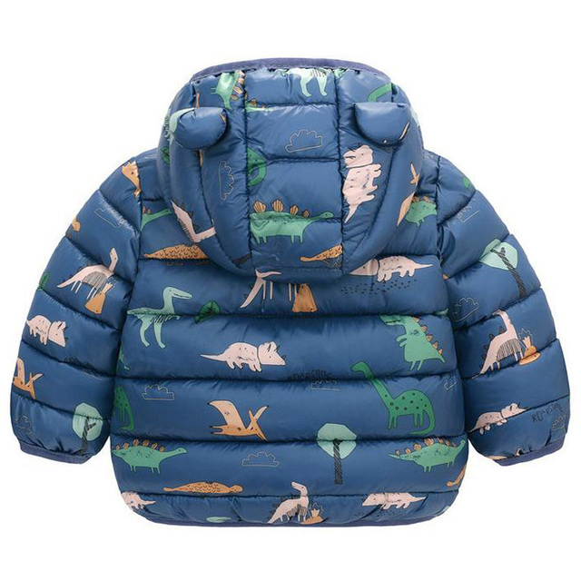 Kurtka płaszcz dziecięcy jednorożec, ocieplana, dla niemowląt, na zimę i jesień, dla chłopców i dziewczynek - parka puchowa - Wianko - 14