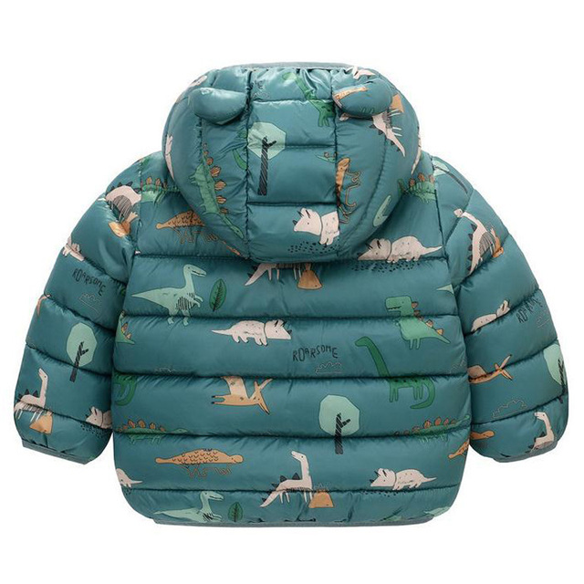 Kurtka płaszcz dziecięcy jednorożec, ocieplana, dla niemowląt, na zimę i jesień, dla chłopców i dziewczynek - parka puchowa - Wianko - 16