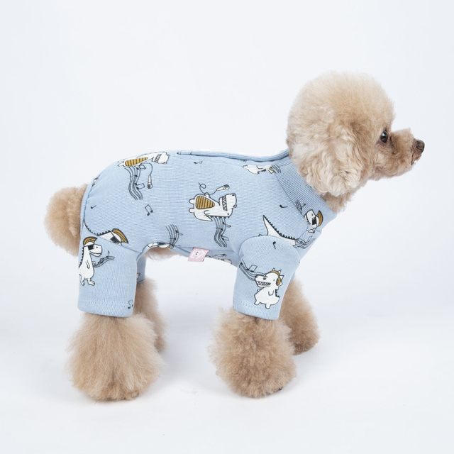 Kombinezon jesienno-zimowy dla psów - Szczeniaczek odzież piżama Chihuahua Yorkie pomorski pudel - Wianko - 12