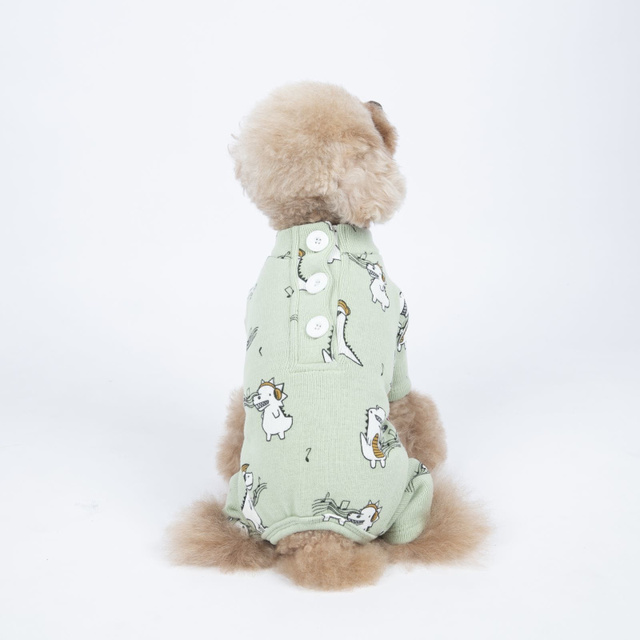 Kombinezon jesienno-zimowy dla psów - Szczeniaczek odzież piżama Chihuahua Yorkie pomorski pudel - Wianko - 7