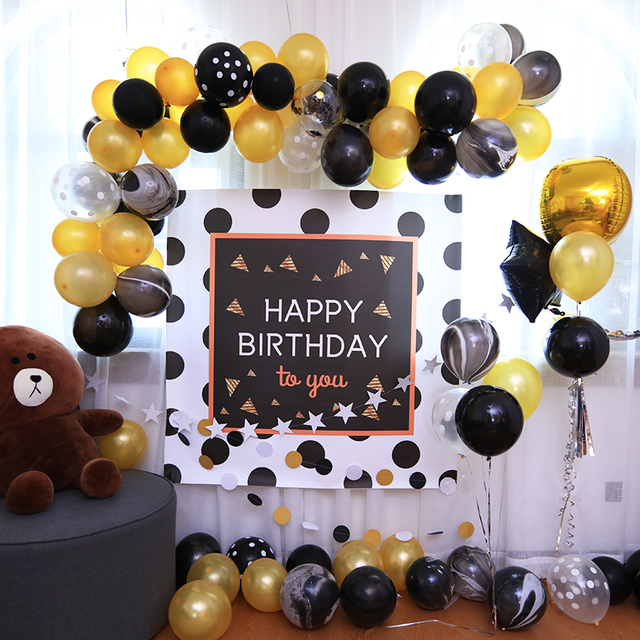 30 sztuk złotych, srebrnych i czarnych perłowych lateksowych balonów dekoracyjnych o rozmiarze 10 cali na urodziny, wesele i inne imprezy - Wianko - 2