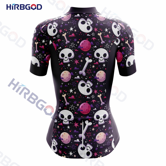 Koszulka rowerowa damska na świeżym powietrzu Halloween HIRBGOD 2022, personalizowana, letnia, w promocji - Wianko - 10