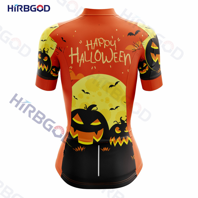 Koszulka rowerowa damska na świeżym powietrzu Halloween HIRBGOD 2022, personalizowana, letnia, w promocji - Wianko - 28