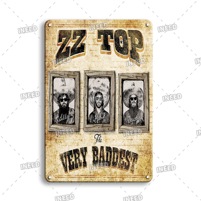 Metalowy plakat zespołu Rock N Roll w stylu vintage – idealna dekoracja wnętrza, znak barowy - Wianko - 4