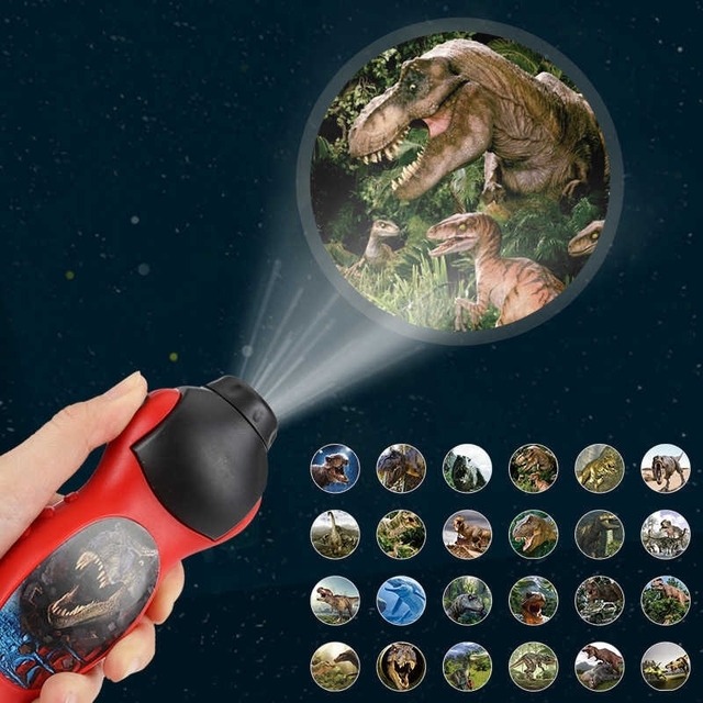 Model latarki nocnej projektorowej z 24 wzorami dinozaura na Halloween do nauki biologii - Wianko - 1