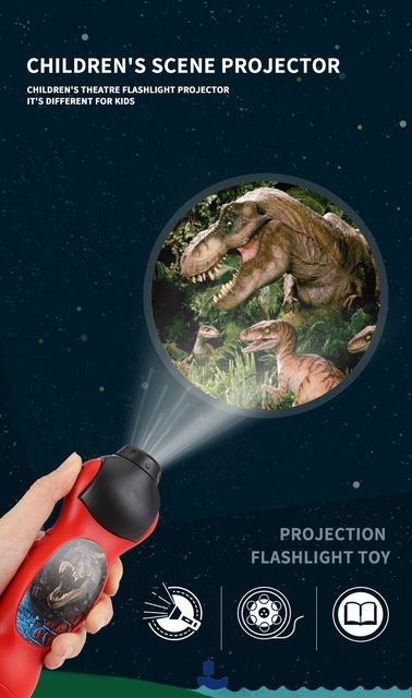 Model latarki nocnej projektorowej z 24 wzorami dinozaura na Halloween do nauki biologii - Wianko - 5