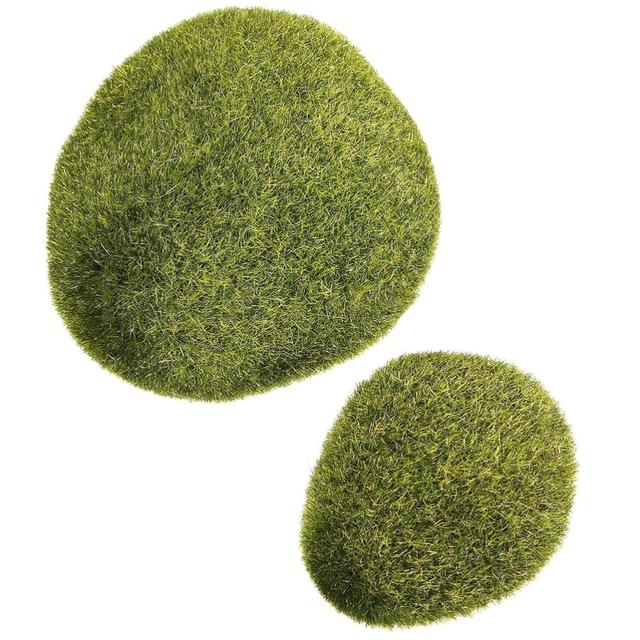 Zielone kulki mchu - zestaw 3 sztuk: różne rozmiary, idealne do kompozycji kwiatowych, ogrodów i rzemiosła - Wianko - 5