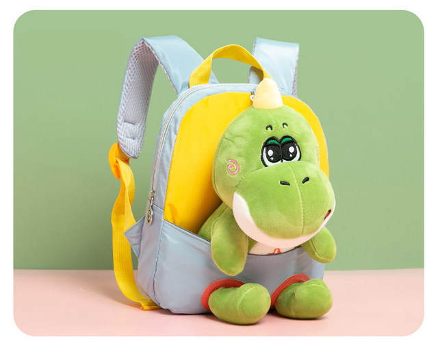 Pluszowy plecak dziecięcy dla przedszkolaków z motywem dinozaura - Wianko - 11