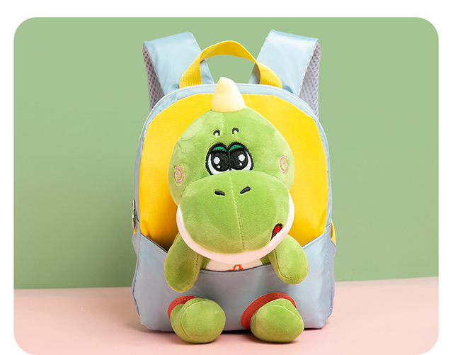 Pluszowy plecak dziecięcy dla przedszkolaków z motywem dinozaura - Wianko - 10