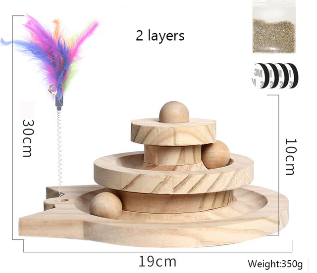 Płyta do drapania z tunelami i kocimiętkami dla kota - zabawka wspierająca szkolenie i rozwój inteligencji zwierząt domowych - Wianko - 7
