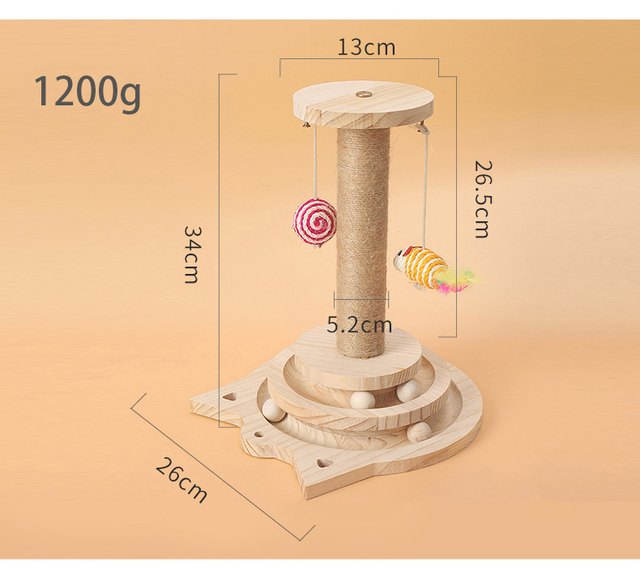Płyta do drapania z tunelami i kocimiętkami dla kota - zabawka wspierająca szkolenie i rozwój inteligencji zwierząt domowych - Wianko - 13