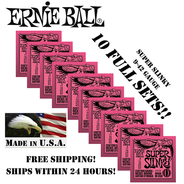 Ernie Ball 2221 - Oryginalne struny do gitary elektrycznej, nikiel, regularne Slinky, .010 - .046 - Wianko - 3
