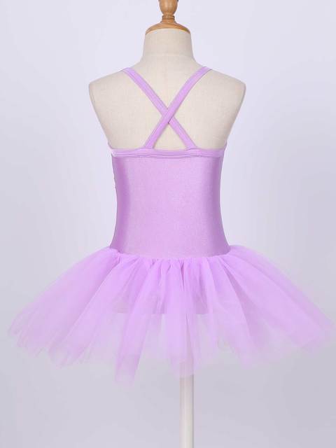 Sukienka baletowa Tutu dla małych dzieci bez rękawów z cekinowym kokardką i siateczką - Wianko - 7