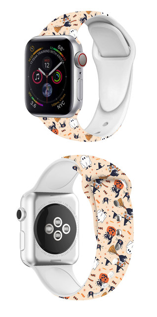 Pasek na Apple Watch Halloween - silikonowy, specjalnie drukowany, różne rozmiary (38mm/42mm, 45mm/41mm, 44mm/40mm), obsługiwany przez iwatch 7 6 SE 5 4 3 2 - Wianko - 8