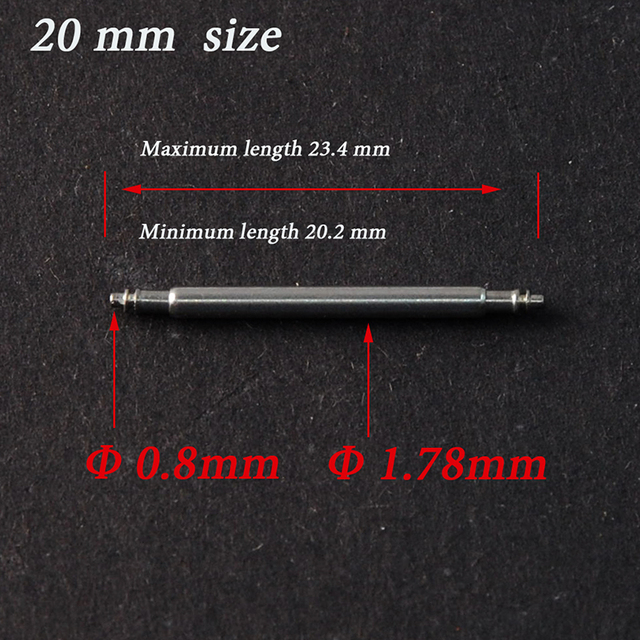Zegarek ze stali nierdzewnej 316L, średnica 1.8mm, pasek sprężyny, piny łączące i narzędzie do ich usuwania - Wianko - 2