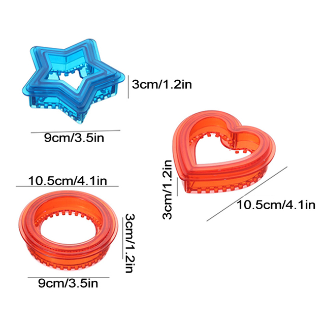 Wykrawacz do kanapek serca - forma na chleb, ciastka i dekoracje - Kuchnia, Deser, Narzędzie do pieczenia - Wianko - 8