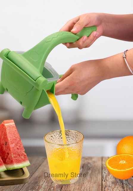 Ręczna wyciskarka do owoców sok z aluminium - sok ze świeżych cytryn, pomarańczy i granatów - akcesoria do domu Kichen - Wianko - 1