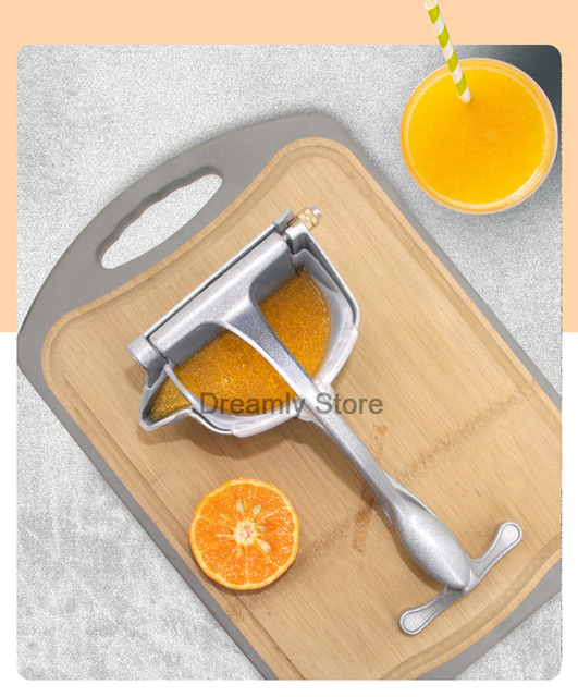 Ręczna wyciskarka do owoców sok z aluminium - sok ze świeżych cytryn, pomarańczy i granatów - akcesoria do domu Kichen - Wianko - 12