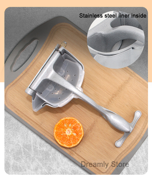 Ręczna wyciskarka do owoców sok z aluminium - sok ze świeżych cytryn, pomarańczy i granatów - akcesoria do domu Kichen - Wianko - 10
