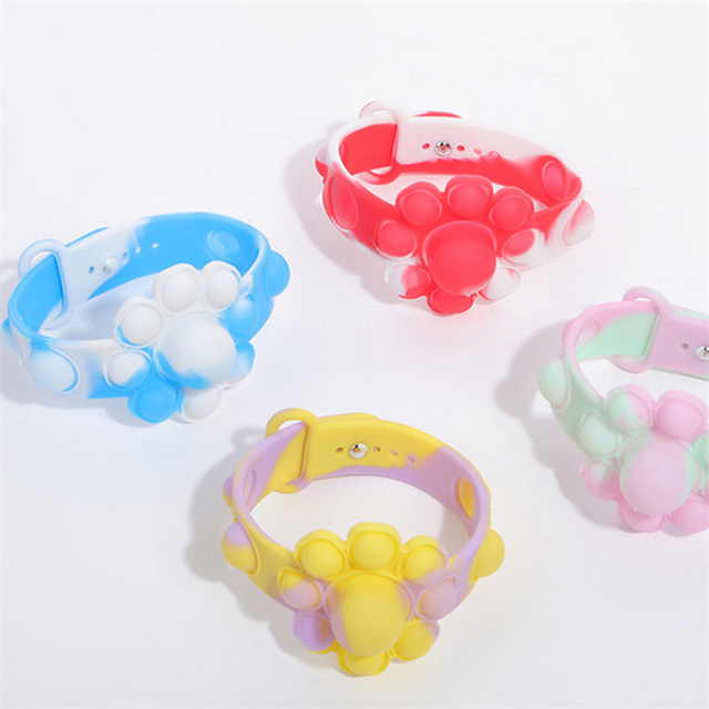 Bransoletka silikonowa Push Bubble Dimple Fidget Spinner – zabawka sensoryczna na rękę dla dzieci i dorosłych - Wianko - 15