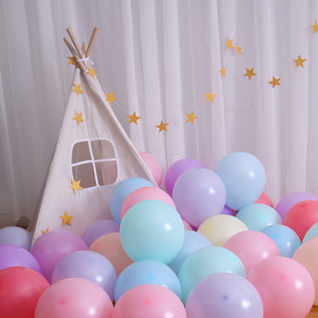 10/20 sztuk różowy biały Macaron lateksowe balony - dekoracje na imprezę urodzinową, ślubne, Baby Shower - Wianko - 3