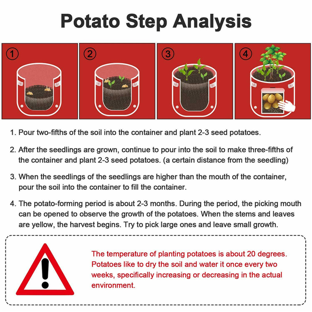 Torba na uprawę ziemniaków i pomidorów - sadzarka ogrodnicza(Uwaga: mam na celu tylko poprawienie tytułu, nie wiem, który produkt jest reprezentowany) - Wianko - 8