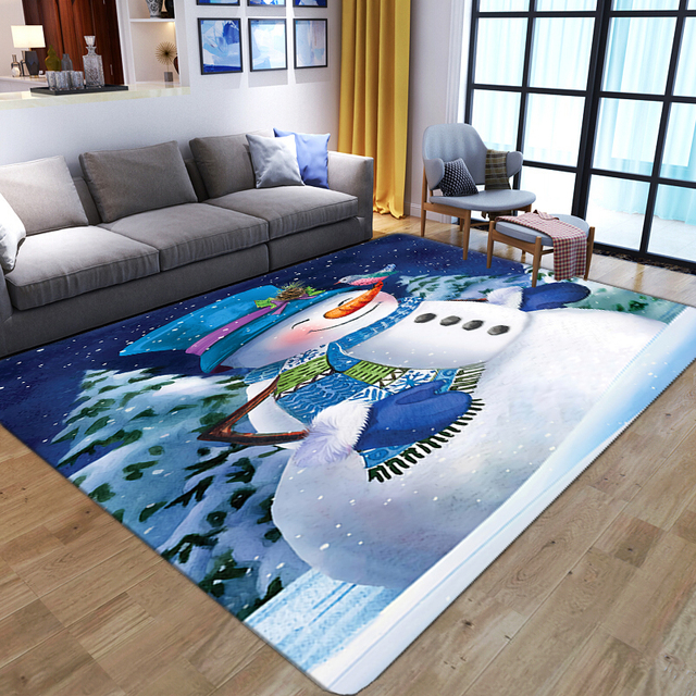 Wspaniały dywan 3D z kwiatowym motywem dla salonu, sypialni, łazienki - czerwone ptaki, duża powierzchnia, antypoślizgowy - Wianko - 14