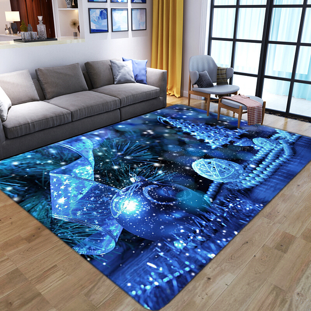 Wspaniały dywan 3D z kwiatowym motywem dla salonu, sypialni, łazienki - czerwone ptaki, duża powierzchnia, antypoślizgowy - Wianko - 13
