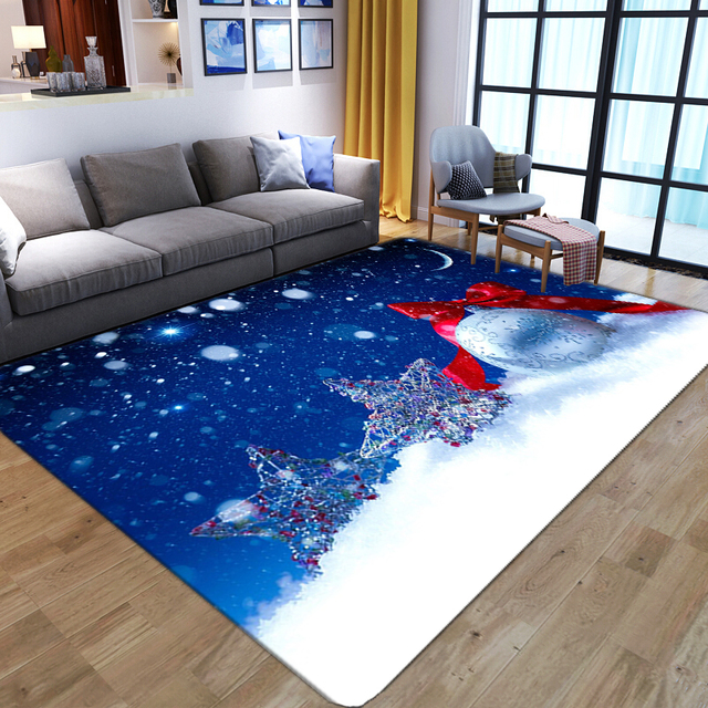 Wspaniały dywan 3D z kwiatowym motywem dla salonu, sypialni, łazienki - czerwone ptaki, duża powierzchnia, antypoślizgowy - Wianko - 15