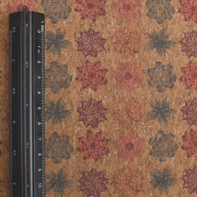 Skóra syntetyczna na tle do tapicerki, torby i butów - 100*137cm, naturalne drewno korkowe - Wianko - 22