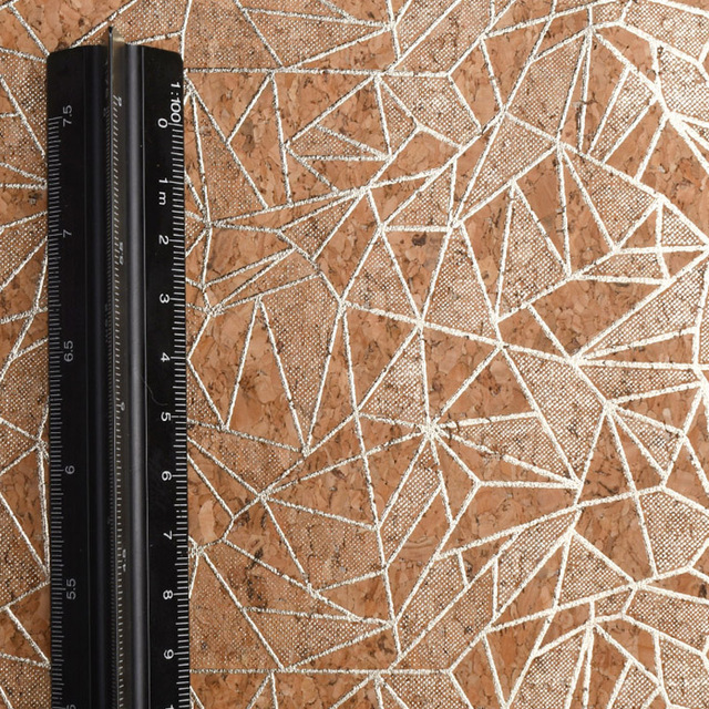 Skóra syntetyczna na tle do tapicerki, torby i butów - 100*137cm, naturalne drewno korkowe - Wianko - 18