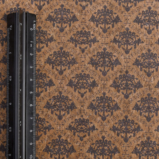 Skóra syntetyczna na tle do tapicerki, torby i butów - 100*137cm, naturalne drewno korkowe - Wianko - 25