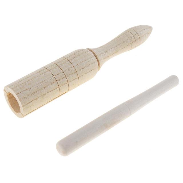 Drewniana tuba dźwiękowa wrona Kid - zabawka muzyczna perkusyjna z kijem - Wianko - 4