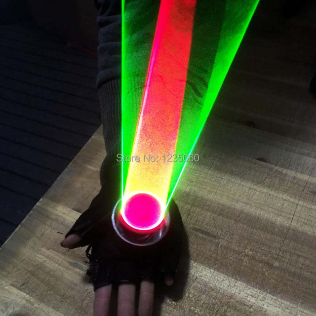 Laserowe wielokolorowe rękawice wirowe DJ Vortex - efekt tunelu i automatyczne obroty - Wianko - 4