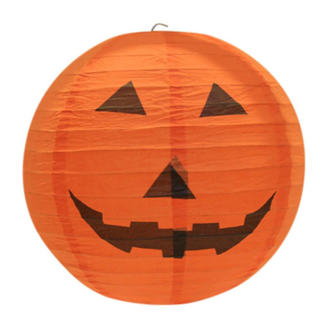 Papierowa latarnia na Halloween - pająki, duchy, dynie, nietoperze - dekoracja zewnętrzna do powieszenia na imprezę Halloween - Wianko - 6