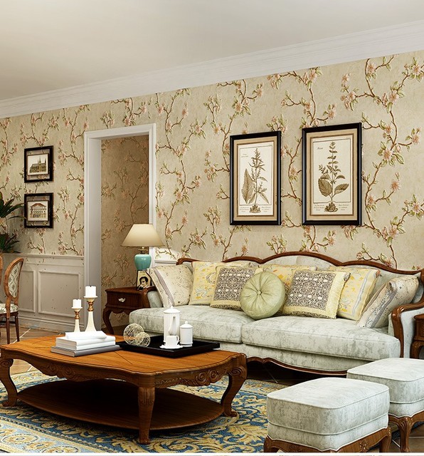 Hurtownia tapet samoprzylepnych w stylu vintage z trwałym wzorem kwiatowym do sypialni - Wianko - 3