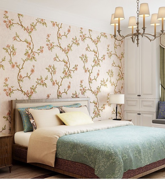 Hurtownia tapet samoprzylepnych w stylu vintage z trwałym wzorem kwiatowym do sypialni - Wianko - 7