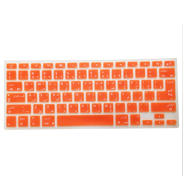 Osłona silikonowa na klawiaturę Macbook Air 13 Pro 13 15 17 - 14 kolorów, język arabski (UE/USA) - Wianko - 12