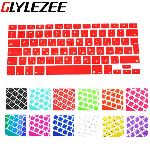 Osłona silikonowa na klawiaturę Macbook Air 13 Pro 13 15 17 - 14 kolorów, język arabski (UE/USA) - Wianko - 2