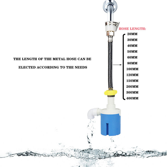 Praktyczny, trwały zawór pływakowy o kontrolce poziomu wody 1/2'' z nylonową kulą antykorozyjną - Wianko - 2