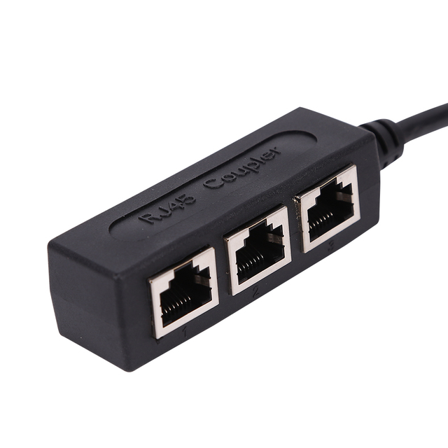 RJ45 Splitter LAN Ethernet - konwerter 3 w 1 złącza Extender, męski na 3 żeńskie, 1m - Wianko - 14