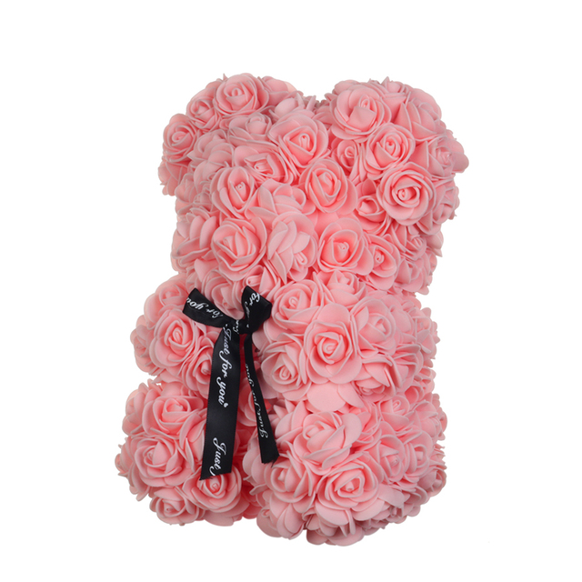Róża ślubna miś w Senna Love Box - ręcznie wykonana sztuczna róża niedźwiedź dla dziewczyny - prezent na walentynki i Boże Narodzenie - Wianko - 51