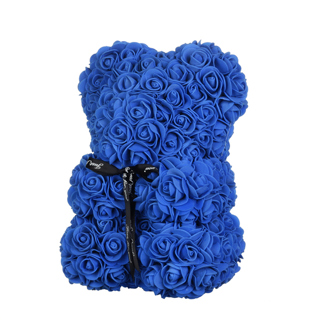 Róża ślubna miś w Senna Love Box - ręcznie wykonana sztuczna róża niedźwiedź dla dziewczyny - prezent na walentynki i Boże Narodzenie - Wianko - 54