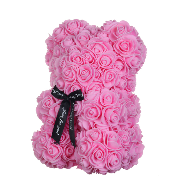 Róża ślubna miś w Senna Love Box - ręcznie wykonana sztuczna róża niedźwiedź dla dziewczyny - prezent na walentynki i Boże Narodzenie - Wianko - 50