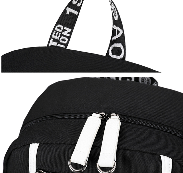 Tokyo Ghoul plecak studencki USB do ładowania słuchawek - Wianko - 13