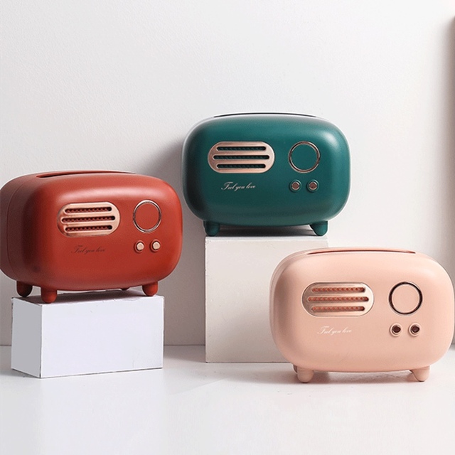Pudełko na chusteczki Kuchnia Design Model kreatywny kształt Craft toaleta antypoślizgowa nowoczesna Radio papier Retro dekoracja - Wianko - 10