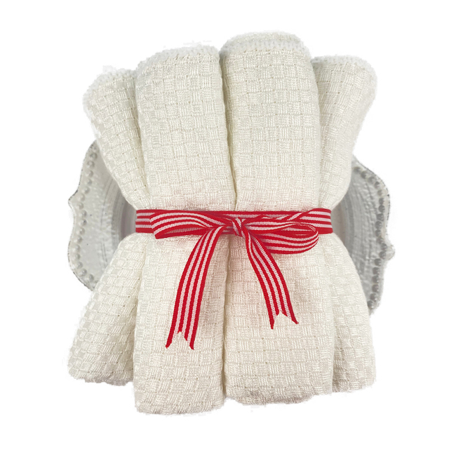 10 sztuk miękkich ręczników kuchennych z tkaniny frotte z bawełny i włókna bambusowego o wielokrotnym użytku - Wianko - 1