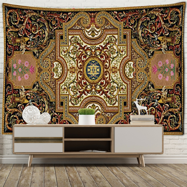 Tropikalny perski koc z nadrukiem Mandala - miękka dekoracja domu - Wianko - 5