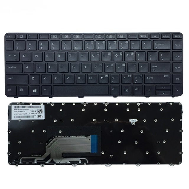 Klawiatura laptopa US do HP Probook 430 G3 440 G3 445 G3 640 G2 - bez/z podświetleniem, z ramą - Wianko - 2
